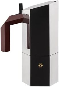 Cafetière expresso en acier 18/10 6 tasses, modèle Menhir design Michael Anastassiades, convient pour induction