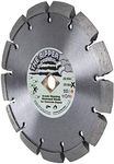 Delta Diamond Ripper Pro Premium 7 Inch X .375 Crack Chaser Diamond Blade, 7/8"-5/8" Arbor, V Shaped for Crack Repair in Concrete, Asphalt (7" X 3/8")