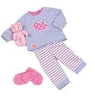 Our Generation BD30062Z Morning, Noon & Nighty Piggy Pjs Outfit for 18" Dolls, Nylon/A