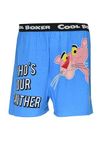 LA LINGERIE Blue Who's Your Panther Cartoon Printed Boxers for Men, Cool, Lightweight, Funny Print Menswear Innerwear with Soft Elastic Waistband-S