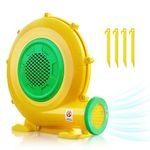 Heipigo Bounce House Blower, 370 Watt 0.5HP Air Blower for Inflatable Water Slide, Electric Air Blower Fan for Inflatable Bouncer, Perfect for Small Inflatable Objects Inflatable Bounce House