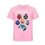 Thombase Boys T-Shirts 3D Cartoon T-Shirt Family Games Tops Tees for Boy Girl (Pink 3,150)