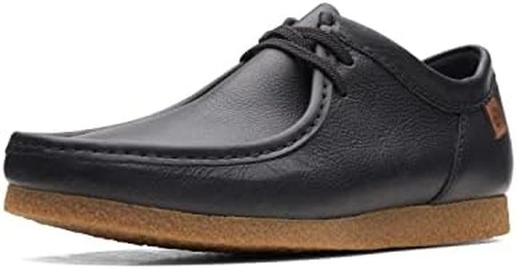 Clarks Men's Shacre Ii Run Moccasin, Black Leather, 11 US