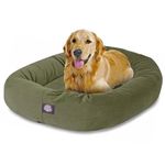 40 inch Sage Suede Bagel Dog Bed by Majestic Pet Products