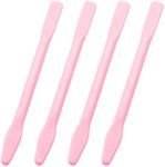 4 Pack Eyebrow Wax Sticks Non-Stick Wax Spatula Silicone Eyebrow Wax Stick Waxing Applicator Reusable Hard Wax Sticks For Home Salon Body Use