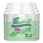 Freedom Inspirations 3Ply Quilted Toilet Tissue Pack – Aloe Vera 45 Rolls (5 x 9 Roll Pack)