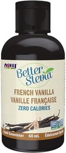 NOW Foods BetterStevia French Vanilla Flavour, Zero-Calorie Liquid Sweetener, Keto Friendly, Suitable for Diabetics, No Erythritol, 60ml