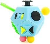 YUDOTE Fidget Toy 12 Sides Hand Dodecahedron Toys, Every Day Carry Fidgets Devices Relieves Stress and Anxiety Antidepression - for Children and Adult, Blue