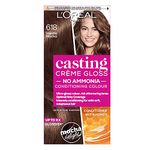 L'Oreal Ammonia Free Semi-Permanent Hair Dye, 618 Vanilla Mocha, Glossy Hair Colour, Natural Looking Finish, For up to 28 Shampoos, Casting Crème Gloss, 1 Application