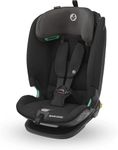 Maxi-Cosi Titan Plus i-Size, Multi-age ISOFIX Child Car Seat, 15 months - 12 years (76 - 150 cm), G-CELL Side Impact Protection, 4 Recline Positions, Soft Foam Cushions in Headrest, Authentic Black