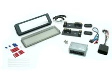 Scosche HD9813BN 1996-2013-UP Harley-Davidson Touring & Road Glide Compatible ISO Matte Black Single DIN Kit Including Weather Shield