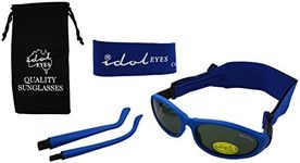 Baby Wrapz 2 Convertible Sunglasses 0-5 Years with 2 Headbands & Attachable Arms (Blue)