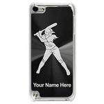 Case Compatible with iPod Touch 5th/6th/7th Generation, Softball Player Woman, Personalized Engraving Included (Black)