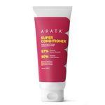 Arata Super Conditioner For Frizzy Hair | Increases Hydration by 97%,Softness by 90% | With Keratin & Rice Water for Smooth, Shiny Hair | Hair Conditioner for Women & Men | For All Hair Types | 200ML