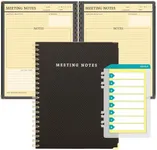 Global Printed Products Meeting Planner, Black (8.5" x 11")