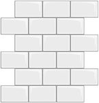 LONGKING White Subway Tiles Peel and Stick Backsplash, Stick on Tiles Kitchen Backsplash