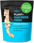 LEGION Plant+ Vegan Protein Powder, Vanilla - Rice and Pea, Plant Based Protein Blend. Gluten Free, GMO Free, Naturally Sweetened and Flavored, 20 Servings (Vanilla)