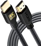 PowerBear 4K HDMI Cable 10 ft | High Speed Hdmi Cables, Braided Nylon & Gold Connectors, 4K @ 60Hz, Ultra HD, 2K, 1080P, ARC & CL3 Rated | for Laptop, Monitor, PS5, PS4, Xbox One, Fire TV, & More