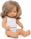 Miniland - Baby Doll - Caucasian Dark Blonde Girl 38cm