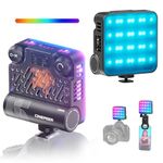 ZHIYUN CINEPEER CM15 15W RGB Video Light Selfie Light 360° Full Color Camera Light with Cold Shoe 2600mAh CRI 94+ 2500k~10000k Rechargeable Portable Outdoor Photography Lighting Fill Handheld Light