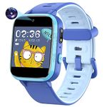 Butele Kids Smart Watch, Smart Watch for Kids with HD Camera 16 Games Video, Alarm Music Smartwatch Toys 4-12Y Kids Birthday Gifts for Girls & Boys (Blue)