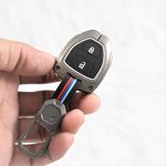 Carloginn Metal Silicon Key case for Old Toyota Innova 2 Button Key