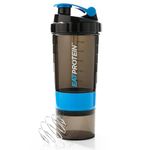 EatProtein 500ml Protein Shaker Bottle - 2 Detachable Powder Containers