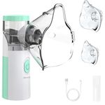 Portable Mesh Nebulizer Machine for Adults and Kids | Silent Nebulizer for Baby, Travel & Home | Rechargeable Type-C Inhaler | Compact Nebuliser Machine