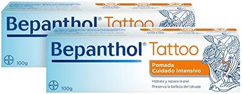 BEPANTHOL Tattoocreme mit Panthenol, spendet Feuchtigkeit, repariert die Haut nach dem Tattoo und bewahrt die Schönheit des Tattoos, 2 x 100 g, ohne Konservierungsstoffe und ohne Parfüm