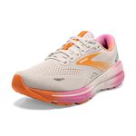 Brooks Women’s Adrenaline GTS 23 Supportive Running Shoe - White Sand/Sunset/Fuchsia - 11 Medium