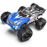 DEERC Brushless Extreme High Speed RC Truck, 1:16 4X4 RTR Fast RC Cars for Adults, Max 42mph All Terrains RC Monster Truck, Off Road Hobby Electric Vehicle Gift for Boys, 2 Battery