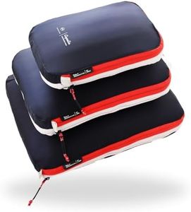 NORDKAMM® Profi-Packtaschen mit Kompression, Ultraleichtes Koffer-Organizer Set, Packing Cubes aus wasserdichtem Stoff, Packwürfel, Packing Cubes Compression