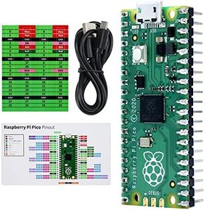 Freenove Raspberry Pi Pico (Compatible with Arduino IDE) Pre-Soldered Header, Dual-core Arm Cortex-M0+ Microcontroller, Development Board, Python C Java Code, Tutorial Example Projects