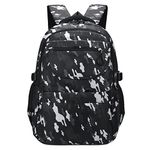 Tinytot 30 Litre, Stylish & Trendy Water Resistant High Storage Multi-purpose School Backpack College Bag Travel Standard Backpack Bag For Boys & Girls, 2nd Standard Onward, In Black Color 19 Inch