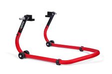 Explore Dismantle Premium Universal Paddock Stand with Swingarm L Supports for All Bikes Upto 300kg Weight (Comes with 5 Year Frame Warranty-RED)