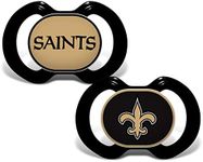 Baby Fanatic Pacifier 2-Pack - NFL New Orleans Saints - Officially Licensed League Gear