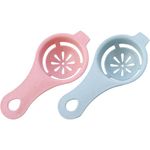 HEXONIQ® Egg Separator, White Yolk Filter Divider Food Grade Plastic Sieve Kitchen Gadget Cooking, Baker Tool Egg Extractor (Pack of 2)