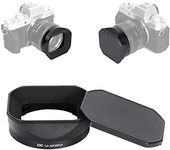 JJC Metal Square Lens Hood Shade for Fuji Fujifilm XF 35mm f/1.4 R Lens, XF35mm F1.4 R Lens Hood, with Protective Lens Hood Cap, No Vignetting, Not Affect The Use of 52mm Filter