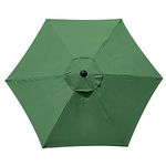 UUHUKP Parasol Umbrella 3m/9.8ft, Outdoor Parasol Sun Shade of Garden, Umbrella Replacement Canopy with 6 Arms Ribs for Backyard