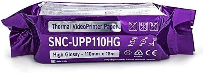 Sony UPP110HG Kit Rotoli di Carta Termica Compatibile Superlucida Ultralucida per Stampante Medicale Pacco da 10 (110 HG)