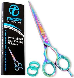 Tycon Hair Cutting Scissors Professional 6" – Japanese Stainless Steel, 2.7" Razor Edge Blade Barber Scissors – Ergonomic design - Precision Hair Scissors for Smooth Cutting - Salon & Personal Use