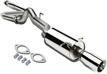 DNA MOTORING CBE-CCBT05-NRT Stainless Steel Cat Back Exhaust System [Compatible with 05-10 Chevy Cobalt 2.2L DOHC / 07-10 Pontiac G5 2.2L DOHC]