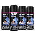 AXE Deodorant Body Spray Anarchy 113 g, 4 pack