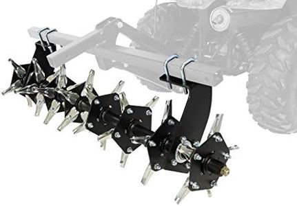 Black Boar ATV/UTV Plugger Implement, Aerates Ground by Removing Plugs, Allowing for Increased Air, Water Flow and Nutrient Absorption (66008)