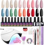 Phoenixy Gel Nail Polish Kit, 10 Co