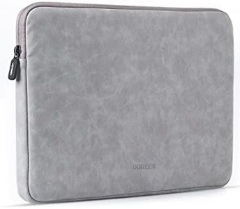 UGREEN Funda Protectora Portátil 13-14 Pulgada Funda Ordenador Portátil PU Impermeable Bolsa Laptop de 13,3" Compatible con MacBook Air/MacBook Pro, Surface Pro/Laptop, ASUS Zenbook, DELL XPS, Gris