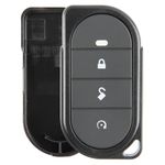 KeylessOption Keyless Entry Remote Control Car Key Fob Shell Button Pad Alarm Security Cover Lock Unlock Remote Start 3-Button Replacement for Viper (7146V)