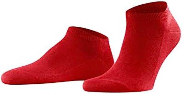 FALKE Men's Family Cotton Socks, Red (Scarlet 8228), 6.5-9, 1 Pair