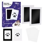 PCS Paw Print Kit, Pet Paw Print Impression Kit, 2 Pack Paw Print Stamp Pad for Dogs and Cats