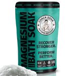 Coach Soak Recovery Bath Soak with Magnesium Flakes - Absorbs Faster Than Epsom Salt for Soaking - Bath Salts with Dead Sea Salt, 21 Minerals, & Essential Oils (Cooling Peppermint)